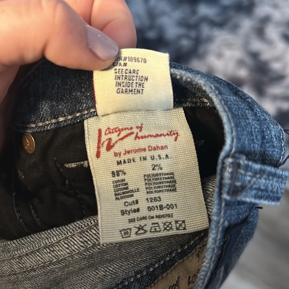 Citizens of Humanity kelly#001 low waist bootcut jeans size 28 - Picture 12 of 12